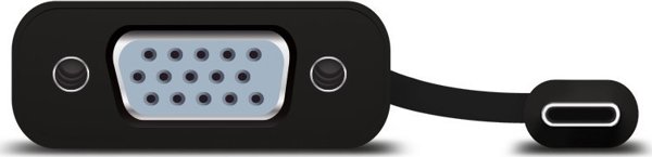 Alogic USB-C σε VGA Adapter, Αντάπτορας USB-C σε VGA, Μαύρο