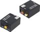 Adapter AV Apte Toslink - RCA (Cinch) czarny