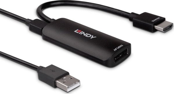 Adapter AV Lindy Adap Lindy HDMI 8K60 auf DisplayPort 1.4 Konverter