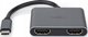 Προσαρμογέας USB Nedis Nedis USB-C™ Προσαρμογέας USB 3.2 Gen 1 | USB-C™ Σύνδεσμος | 2x HDMI™ | | 4K@30Hz | 0.10 m | Στρογγυλό | Επικασσιτερωμένο | PVC | Μαύρο | Κουτί