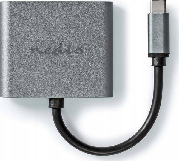 Προσαρμογέας USB Nedis Nedis USB-C™ Προσαρμογέας USB 3.2 Gen 1 | USB-C™ Σύνδεσμος | 2x HDMI™ | | 4K@30Hz | 0.10 m | Στρογγυλό | Επικασσιτερωμένο | PVC | Μαύρο | Κουτί