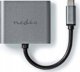Προσαρμογέας USB Nedis Nedis USB-C™ Προσαρμογέας USB 3.2 Gen 1 | USB-C™ Σύνδεσμος | 2x HDMI™ | | 4K@30Hz | 0.10 m | Στρογγυλό | Επικασσιτερωμένο | PVC | Μαύρο | Κουτί