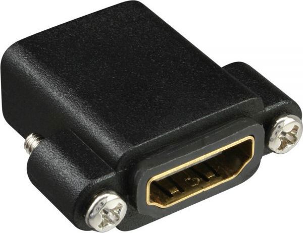 InLine HDMI Adapter Θηλυκό σε Θηλυκό, 4K, με Φλάντζα και Σπείρωμα, 17600N, Μαύρο