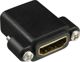 InLine HDMI Adapter Θηλυκό σε Θηλυκό, 4K, με Φλάντζα και Σπείρωμα, 17600N, Μαύρο