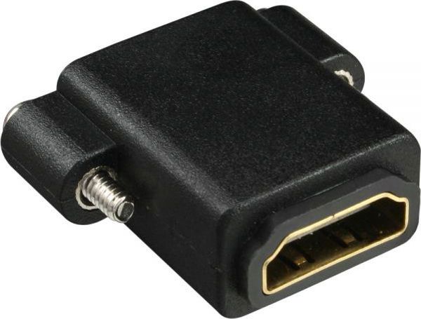 InLine HDMI Adapter Θηλυκό σε Θηλυκό, 4K, με Φλάντζα και Σπείρωμα, 17600N, Μαύρο