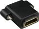 InLine HDMI Adapter Θηλυκό σε Θηλυκό, 4K, με Φλάντζα και Σπείρωμα, 17600N, Μαύρο
