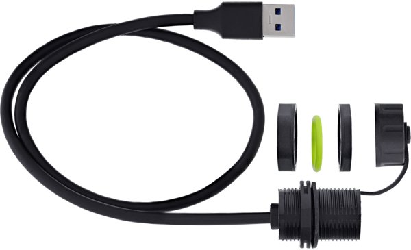Eaton USB-A Coupler Προέκταση 50cm, IP68, Θωρακισμένο, Socket to Plug, Μαύρο