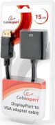 Adapter AV Gembird DisplayPort - D-Sub (VGA) czarny (AB-DPM-VGAF-02)