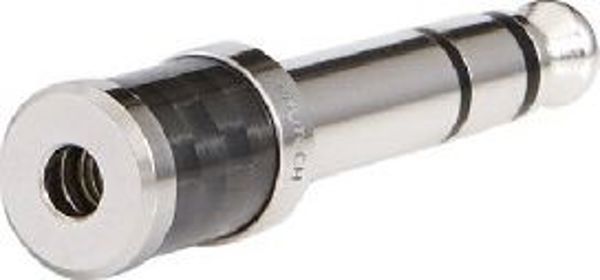 Furutech ADL Προσαρμογέας Ήχου Jack 3.5mm σε Jack 6.3mm, Επιχρυσωμένο Γωνιακό Βύσμα, Μαύρο