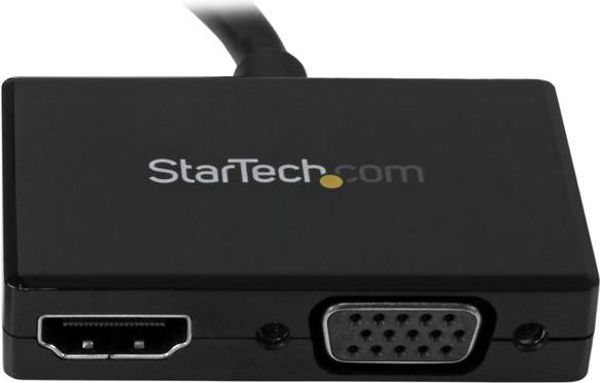 Adapter AV StarTech DisplayPort - HDMI - D-Sub (VGA) czarny (DP2HDVGA)