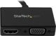 Adapter AV StarTech DisplayPort - HDMI - D-Sub (VGA) czarny (DP2HDVGA)