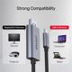 Unitek Προσαρμογέας USB-C σε DisplayPort 4K 60Hz Ultra HD (V1409A) - Μαύρο