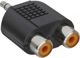 InLine Αντάπτορας Ήχου 3.5mm Male σε 2x RCA Female Stereo, Μαύρο (99302)