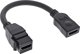 InLine Προσαρμογέας HDMI Keystone 4K/30Hz, Θηλυκό σε Θηλυκό, 0.2m, Μαύρο (76206A)