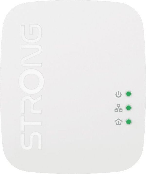 Προσαρμογέας powerline Strong Strong POWERLWF1000DUOMINI Κάρτα δικτύου για PowerLine 1000 Mbit/s Ενσύρματο δίκτυο LAN Wi-Fi Λευκό 2 τεμ.