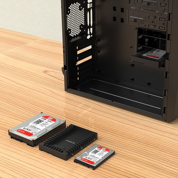 Adapter 1125SS μετατροπέας δίσκου 2.5'' σε 3.5'' - μαύρος