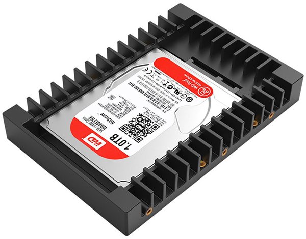 Adapter 1125SS μετατροπέας δίσκου 2.5'' σε 3.5'' - μαύρος