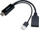 Akasa Προσαρμογέας HDMI σε DisplayPort με USB-A, 4K@60Hz, 25cm, Μαύρο (AK-CBHD24-25BK)