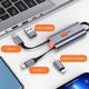 Adapter USB Usams USB-C - USB-C Srebrny  (Usa001132)