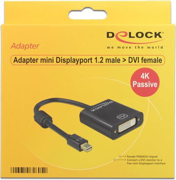Adapter AV Delock DisplayPort Mini - DVI-I czarny (62605)