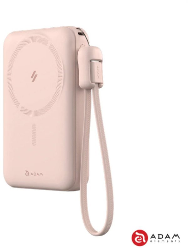 Adam Elements Vionta C2 Pro - Μαγνητικός Ασύρματος Powerbank για iPhone/Apple Watch 10000 mAh Ροζ