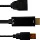 Techly Προσαρμογέας HDMI σε DisplayPort 4K 30Hz με USB-A Τροφοδοσία, Μαύρο (ICOC HDMI-DP12A)
