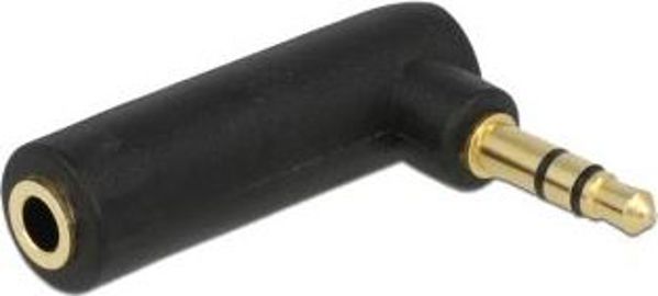 Adapter AV Delock Jack 3.5mm - Jack 3.5mm czarny (65364)