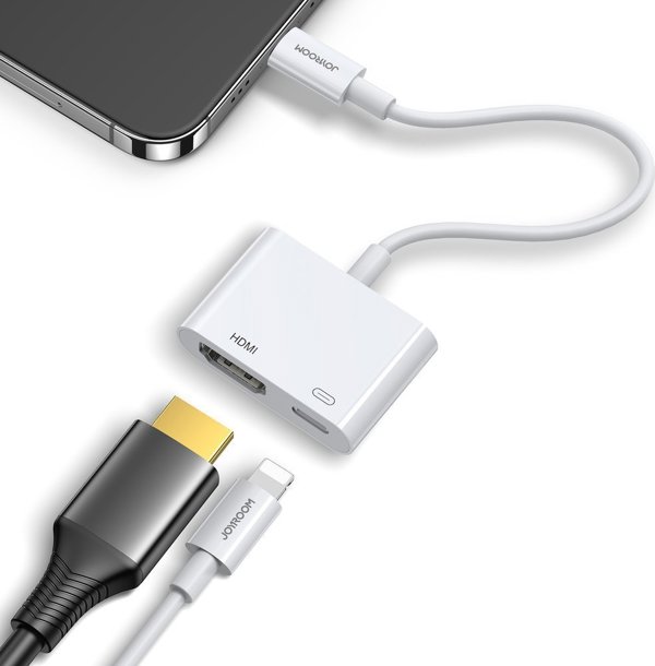 Joyroom S-H141 Αντάπτορας USB-C σε HDMI + USB-C, 1080p, Λευκό