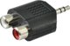 Adapter AV SSQ HA6 - Adapter 2 x θηλυκό RCA - ακροδέκτης στερεοφωνικού jack 3,5mm