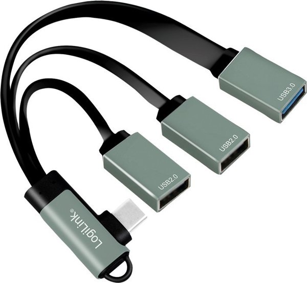 LogiLink UA0361 USB Hub 3 Θυρών USB-C, USB 3.2 Gen 1, Αλουμίνιο, Ασημί