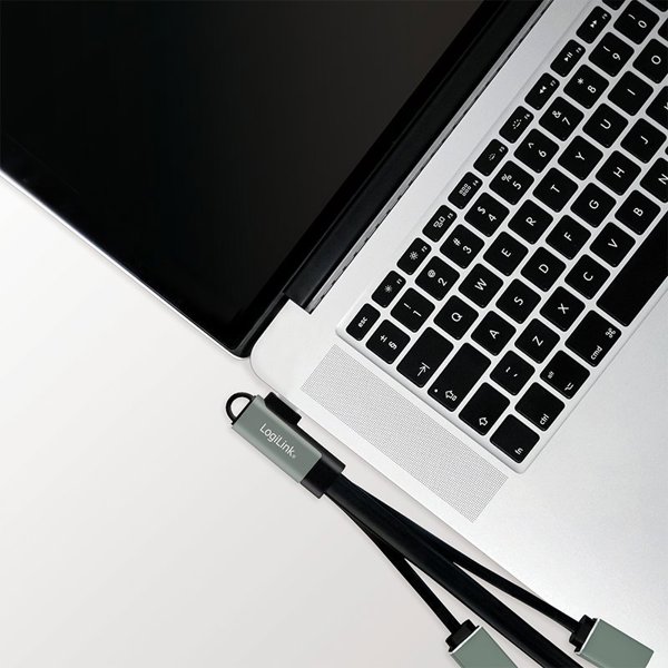 LogiLink UA0361 USB Hub 3 Θυρών USB-C, USB 3.2 Gen 1, Αλουμίνιο, Ασημί