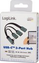 LogiLink UA0361 USB Hub 3 Θυρών USB-C, USB 3.2 Gen 1, Αλουμίνιο, Ασημί