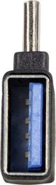 LogiLink AU0055 Αντάπτορας USB-C σε USB-A 3.2 Gen1 90° Μαύρος