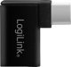 LogiLink AU0055 Αντάπτορας USB-C σε USB-A 3.2 Gen1 90° Μαύρος