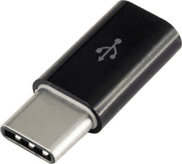 Adapter USB Sbox USB-C - microUSB Czarny  (308-uniw)