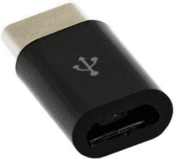 Adapter USB Sbox USB-C - microUSB Czarny  (308-uniw)