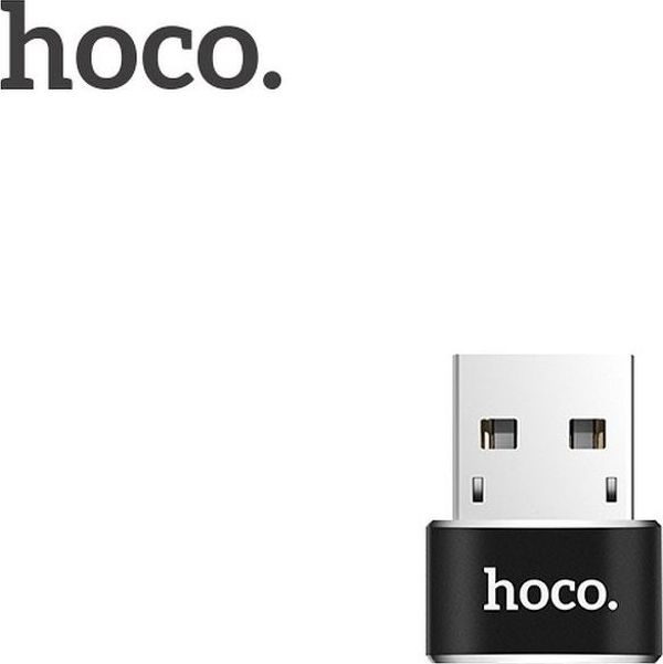 Hoco UA6 Αντάπτορας USB-C σε USB OTG, Μετατροπέας Δεδομένων και Φόρτισης, Μαύρο
