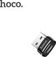 Hoco UA6 Αντάπτορας USB-C σε USB OTG, Μετατροπέας Δεδομένων και Φόρτισης, Μαύρο