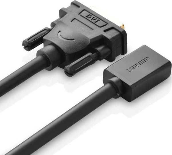 Adapter AV Ugreen HDMI - DVI-D czarny (UGR635BLK)