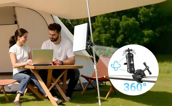 Adapter Uchwyt Mocowanie Klips Imadlo Do Starlink Mini Gwint 1/4" + 3/8"