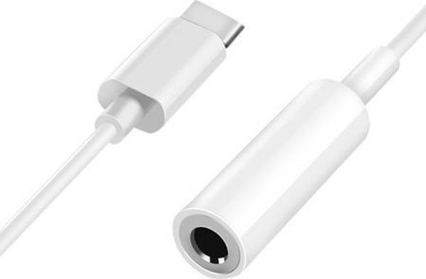 Adapter USB Hertz AK291A USB-C - Jack 3.5mm λευκό