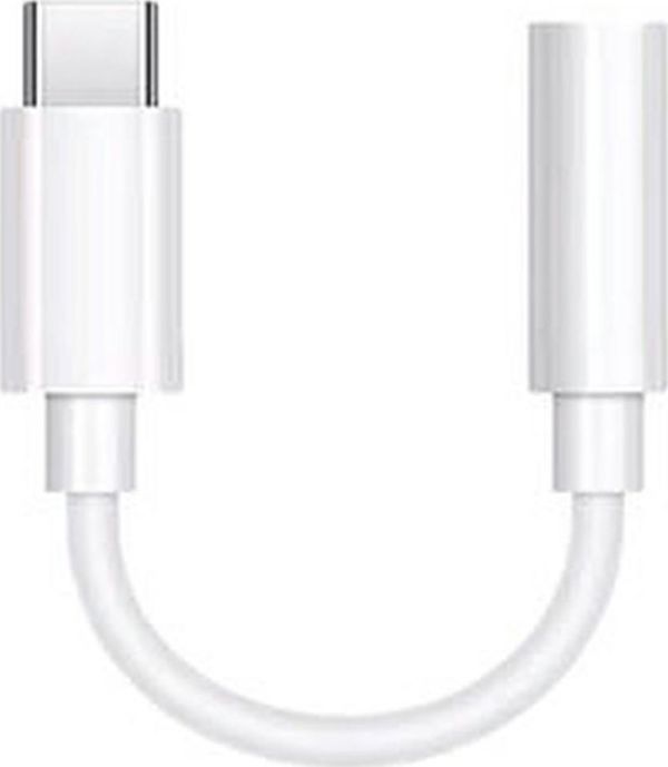 Adapter USB Hertz AK291A USB-C - Jack 3.5mm λευκό