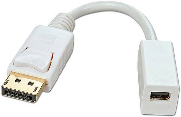 Lindy AV Προσαρμογέας DisplayPort - DisplayPort Mini Λευκός (41060)