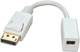 Lindy AV Προσαρμογέας DisplayPort - DisplayPort Mini Λευκός (41060)