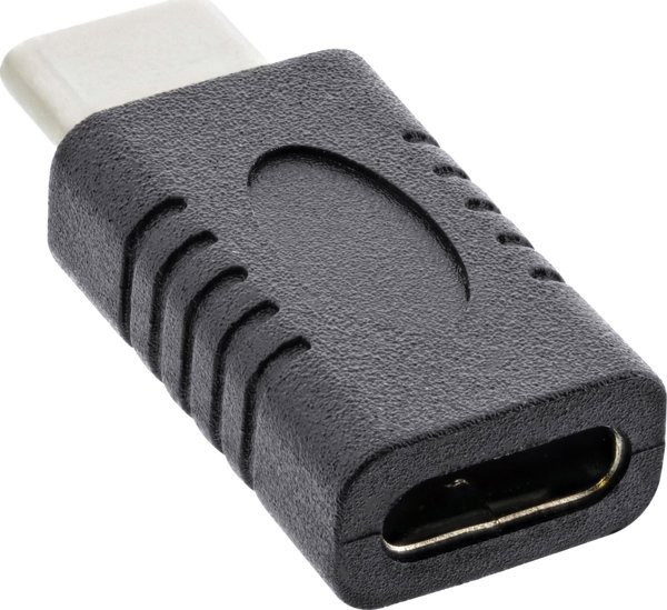 InLine Προσαρμογέας USB-C σε USB-C 3.2 Gen.2, Αρσενικό σε Θηλυκό, Μαύρο (35802A)