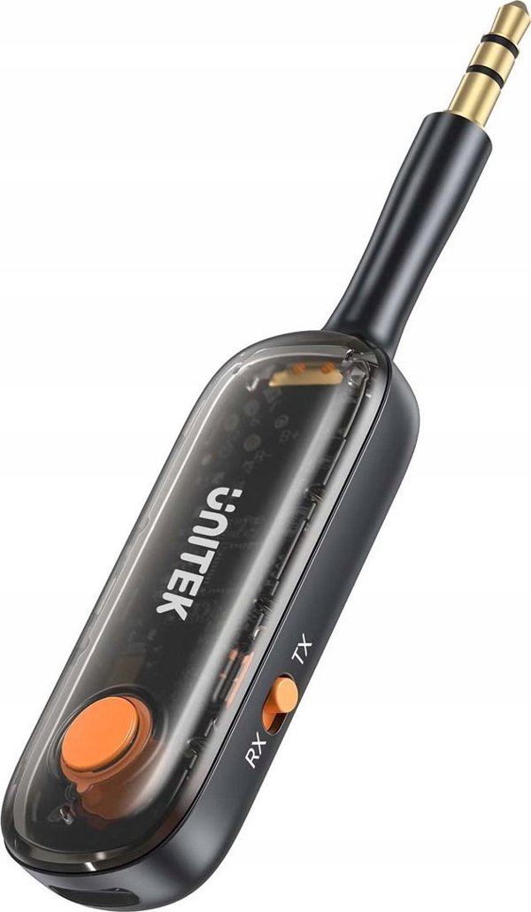 Unitek Προσαρμογέας Bluetooth 5.3 2-σε-1, Πομπός και Δέκτης Ήχου, Εμβέλεια 10m, Μαύρο