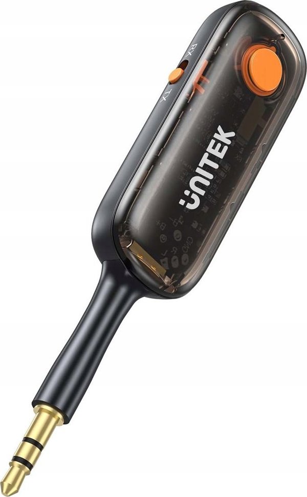 Unitek Προσαρμογέας Bluetooth 5.3 2-σε-1, Πομπός και Δέκτης Ήχου, Εμβέλεια 10m, Μαύρο