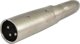 Adapter AV SSQ HA16 - Adapter από θηλυκό jack 6,3mm σε αρσενικό XLR 3 pin