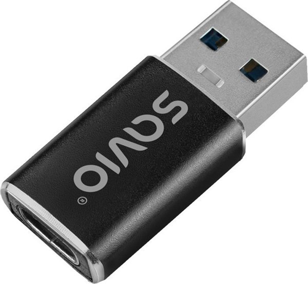 Savio AK-81 Προσαρμογέας USB Type-C σε USB Type-A, Μαύρο