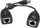 Techly IUSB-EXTENDTY5 Προσαρμογέας Επέκτασης USB έως 50m μέσω RJ45 Cat5e/6, Μαύρος